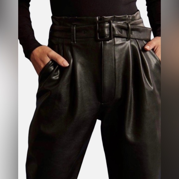 Abercrombie & Fitch Pants - Abercrombie & Fitch Vegan Leather Paper Bag Pants – Size S